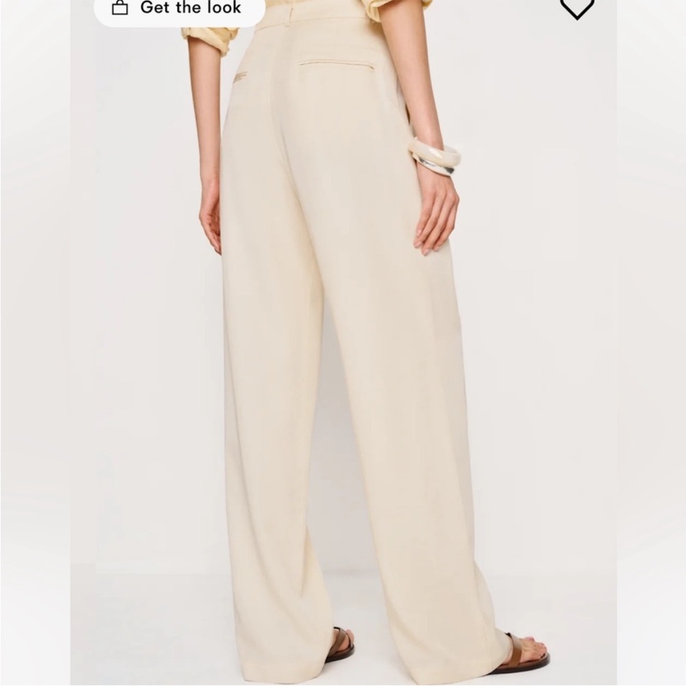Reformation Cream Wide Leg Pants - Picture 2 of 10